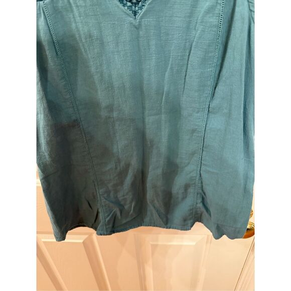 Kuhl Katrin Teal Embroidered Tank Top sz S EUC - Picture 7 of 12